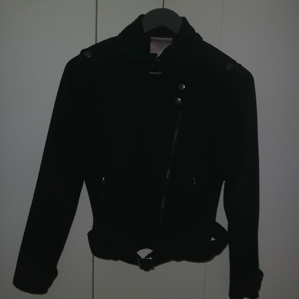 Romeo & Juliet Couture Black Bomber Jacket